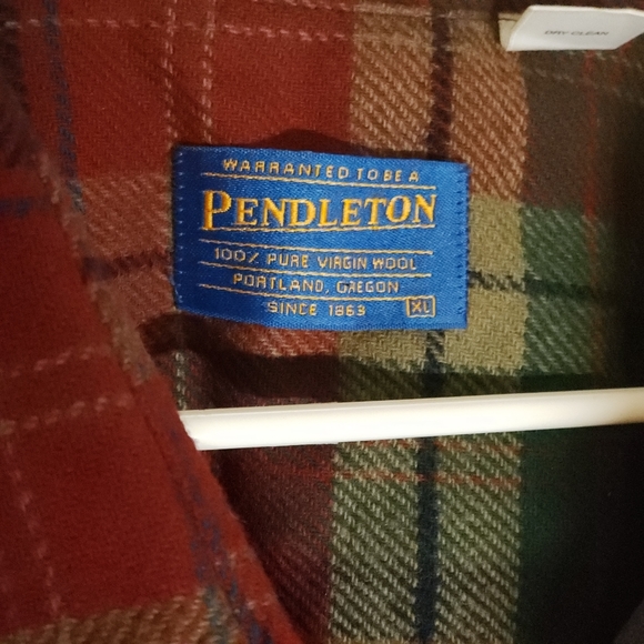 Pendleton Elbow Patch Wool Long Sleeve Shirt - Picture 3 of 3